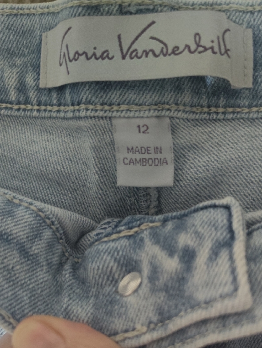 Light Blue Women’s Jeans - Classic High-Rise Wide Leg Size 12 - Picture 2 of 8